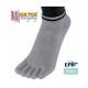 3 pack - TRAINER prstové kotníkové ponožky ToeToe šedá