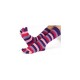 STRIPY prstové pruhované ponožky ToeToe fialová
