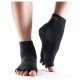 JOGA & PILATES nízké ABS bezprstové ponožky ToeSox černá